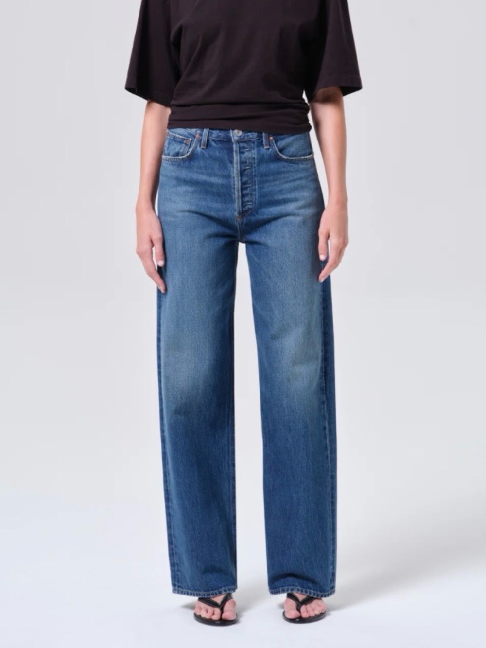AGOLDE | REN High Rise Wide Leg Jeans